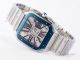 TW Factory Cartier Santos Skeleton 39.8mm Blue PVD Bezel Stainless Steel Watches (4)_th.jpg